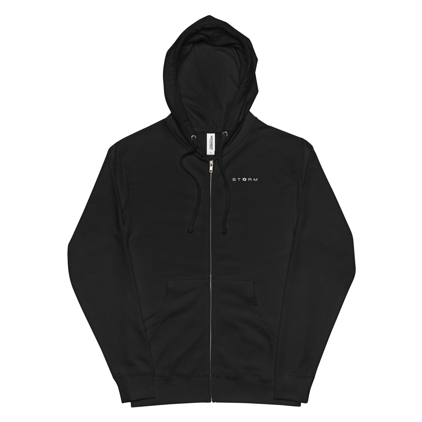 Unisex fleece zip up hoodie