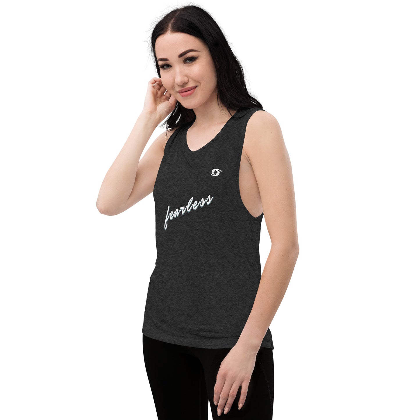 Ladies’ Muscle Tank She is The Storm- Fearless