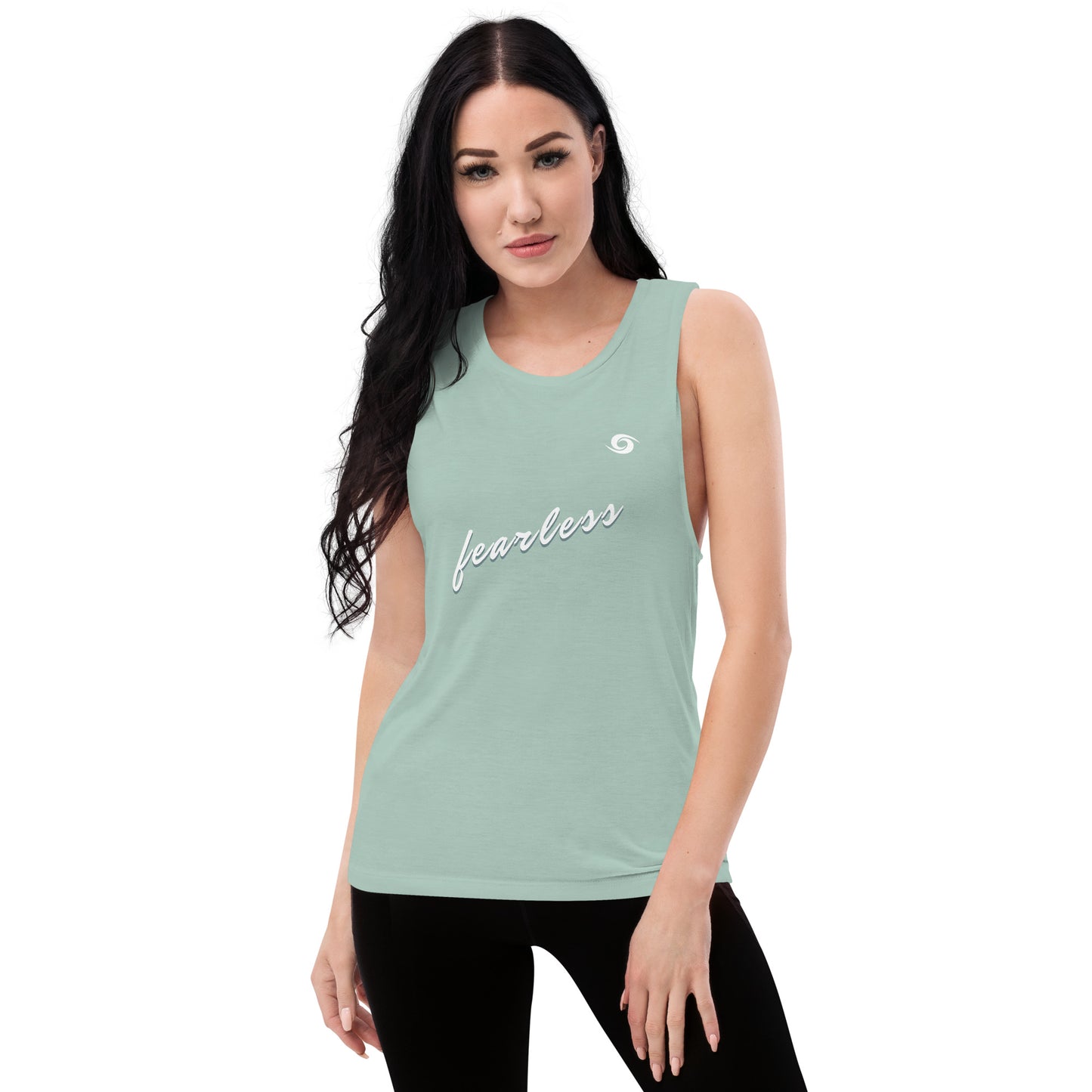 Ladies’ Muscle Tank She is The Storm- Fearless