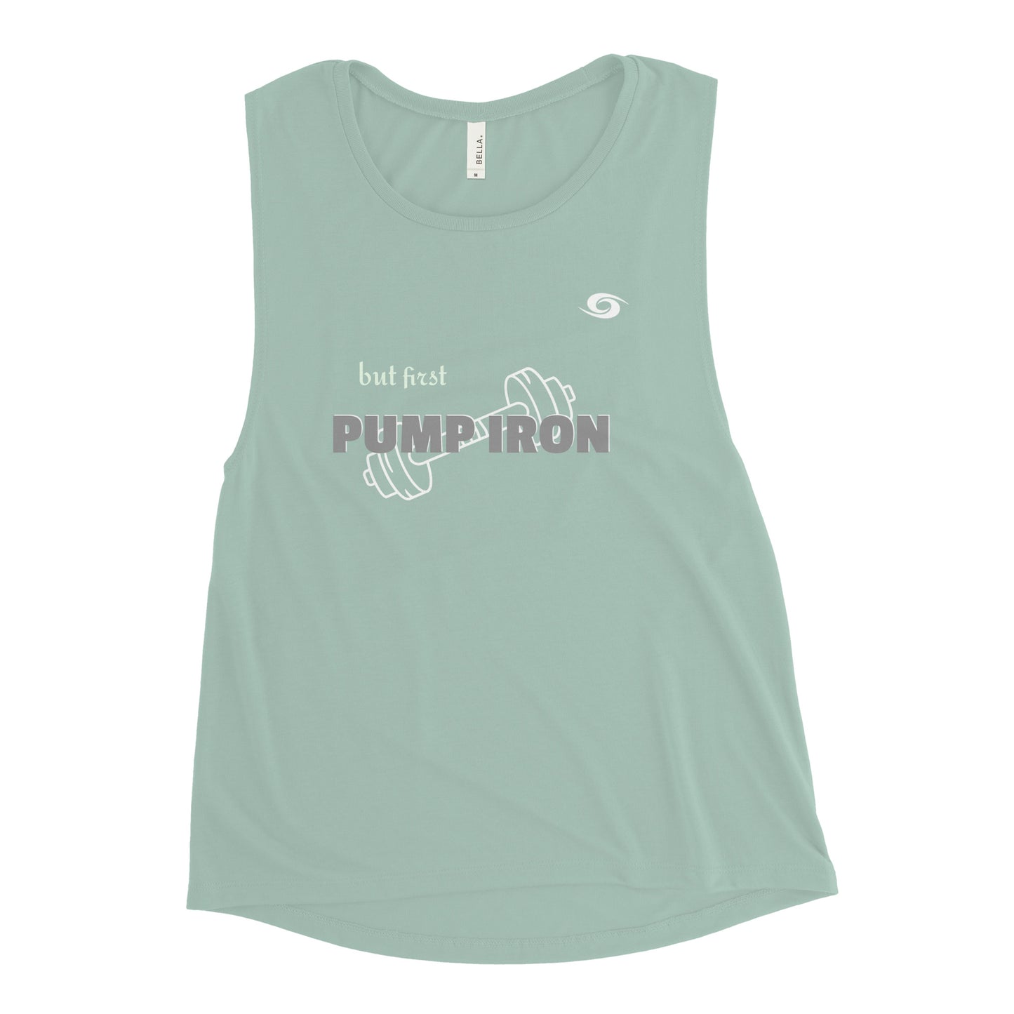 Ladies’ Muscle Tank- She is The Storm Pump Iron