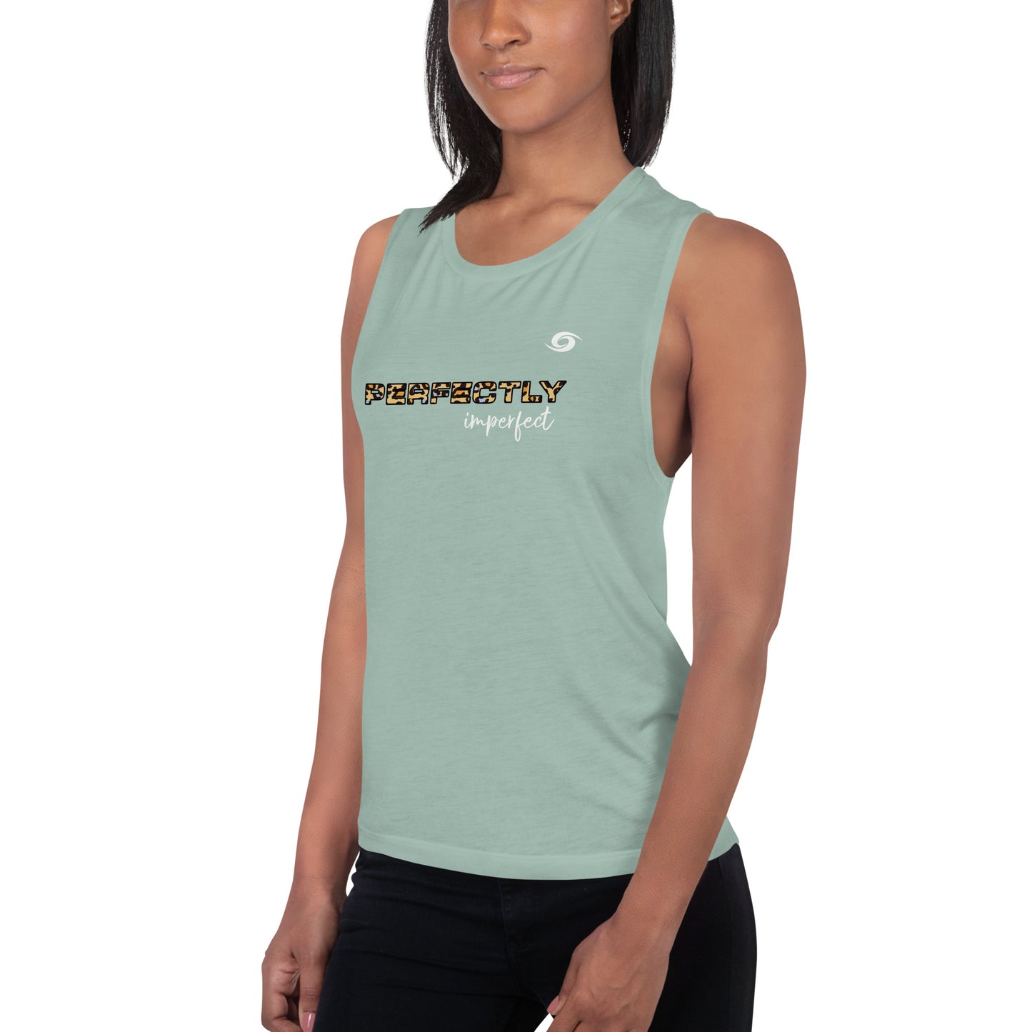 Ladies’ Muscle Tank She is The Storm- Perfectly Imperfect