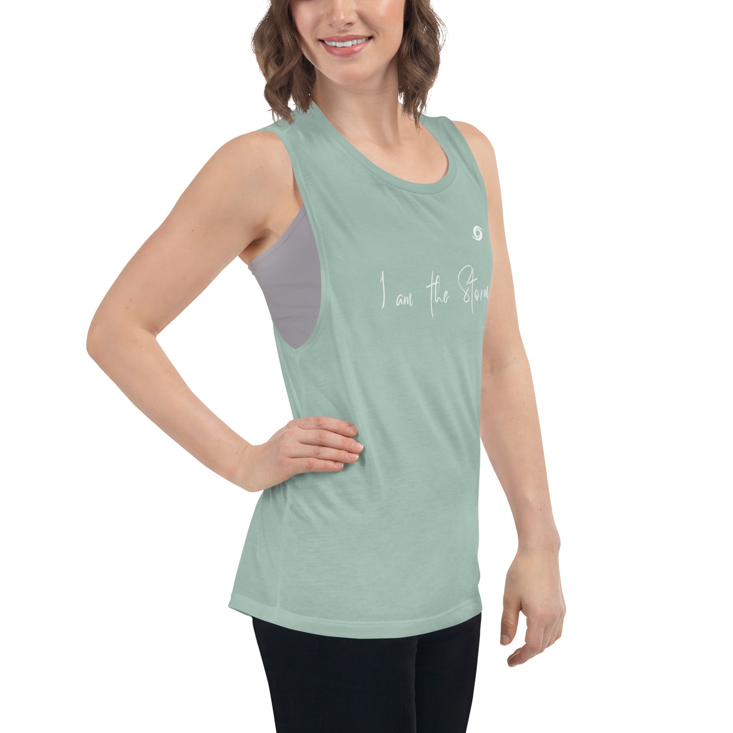 Ladies’ Muscle Tank She is The Storm