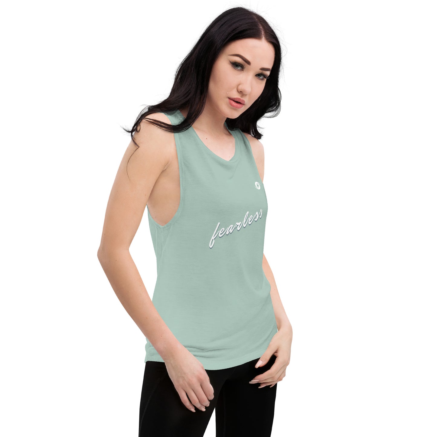 Ladies’ Muscle Tank She is The Storm- Fearless