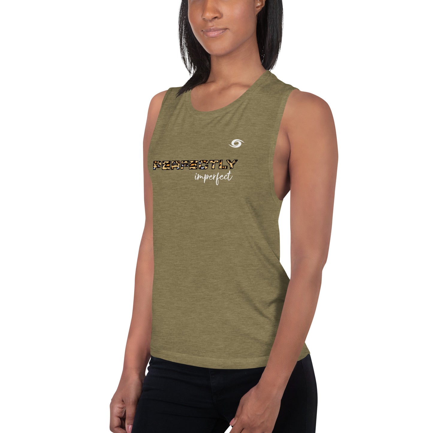 Ladies’ Muscle Tank She is The Storm- Perfectly Imperfect