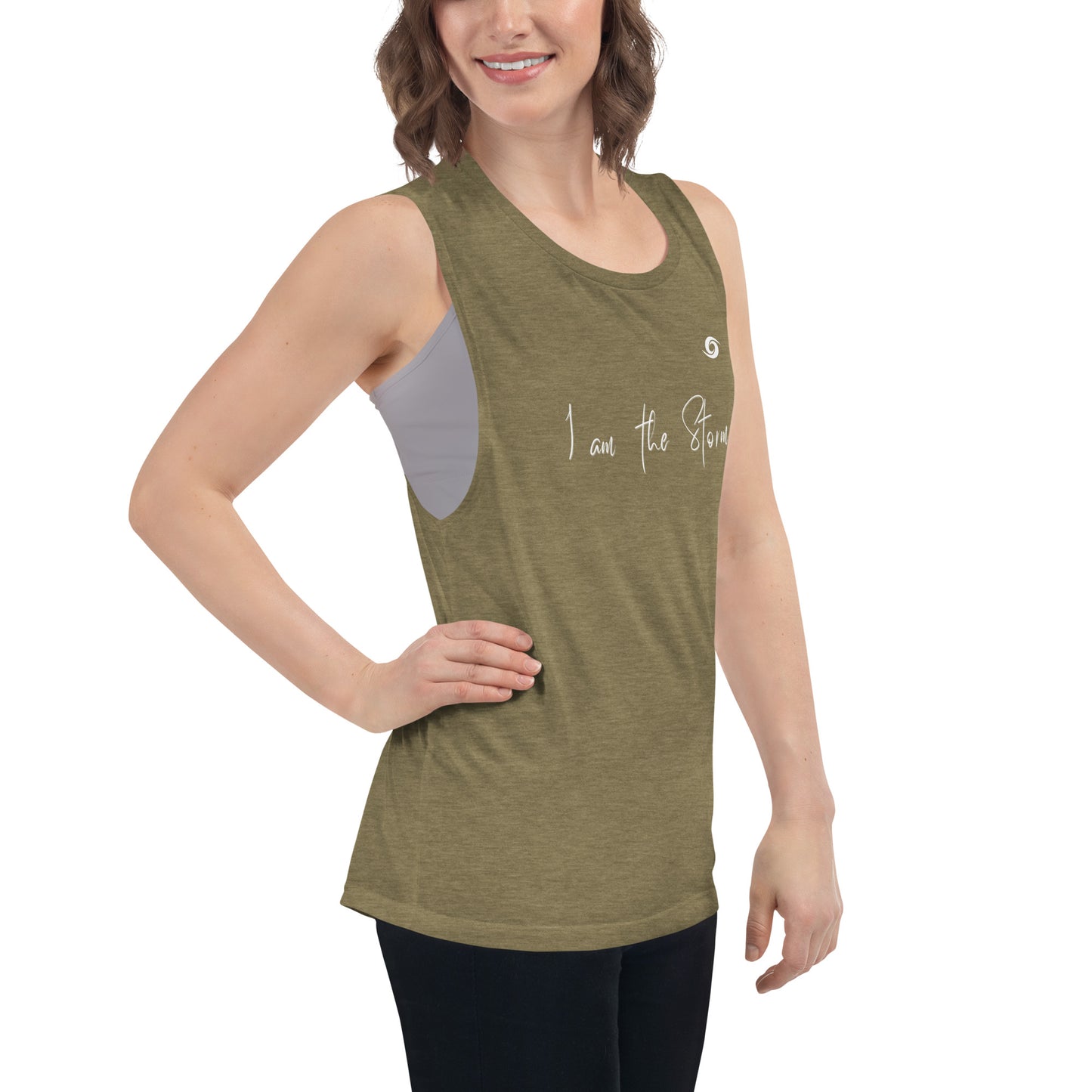 Ladies’ Muscle Tank She is The Storm