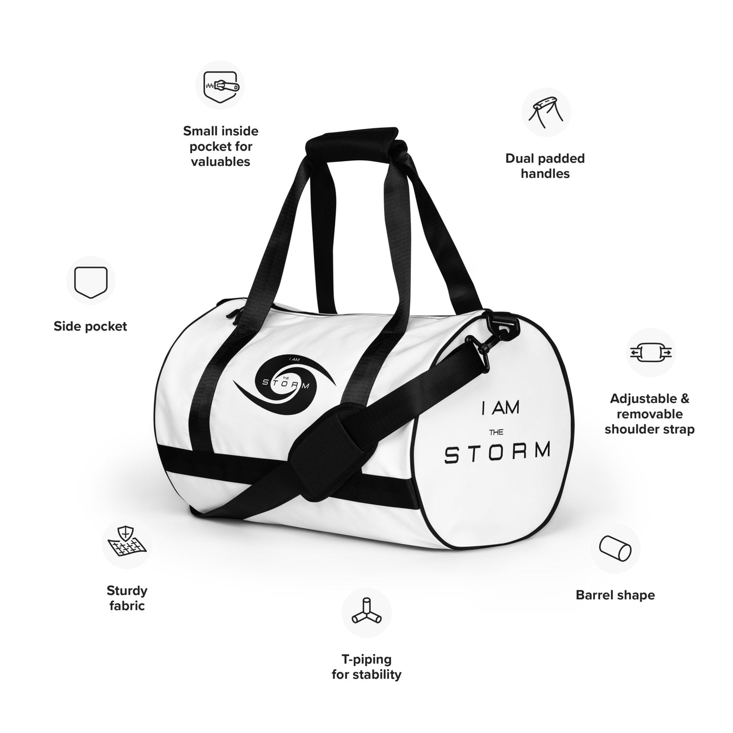 Black & White Gym Bag