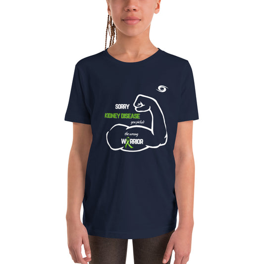 Kidney Disease Warrior Youth Short Sleeve T-Shirt